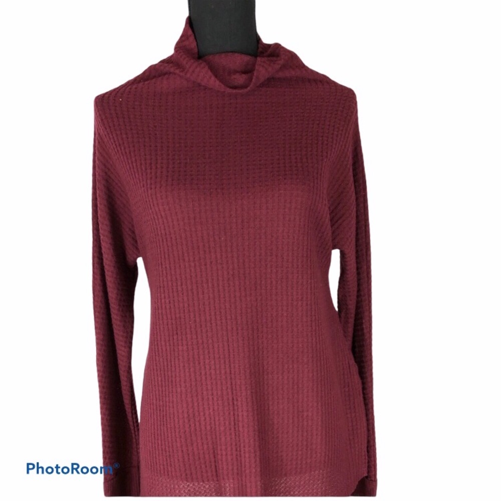 Wonderly Ladies Funnel Neck Waffle Tunic